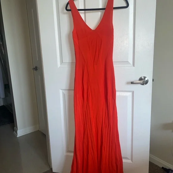 Hanifa | Dresses | Hanifa Vibrant Red Maxi Dress | Poshmark